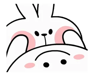 😠 2df871c5 кролик, зайчик, милый, мультик, наклейка telegram sticker