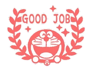 🥇 11ed4a84 Doraemon GOOD JOB Doraemon, Gut gemacht, Erfolg, Ermutigung, Cartoon, Anime whatsapp sticker