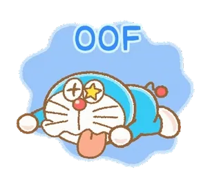 🥇 33ed2993 Doraemon OOF doraemon, cartoon, lustig, oof, meme whatsapp sticker