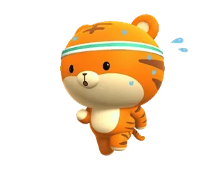 🏃‍♂ 92be2a5e 호랑이, 만화, 동물, 달리기, 캐릭터, 귀여운 telegram sticker