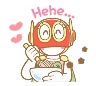 💫 b68db783 Hehe... kreskówka, słodki, pieczenie, postać, rysunek, szczęśliwy, słodki telegram sticker