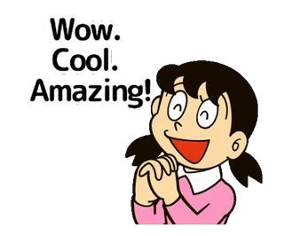 👍 4758946c Wow. Cool. Amazing! wow, cool, incredibile, ragazza, lode telegram sticker