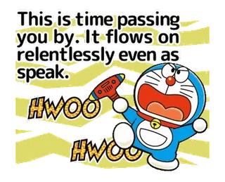 Doraemon's Animated Wisdom whatsapp stickers