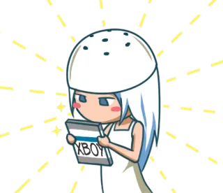 Salt Girl Shio :: @line_stickers telegram stickers