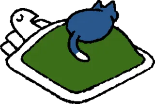 😴 67d10de0 kucing, kura-kura, hewan, hewan peliharaan, tidur, santai whatsapp sticker