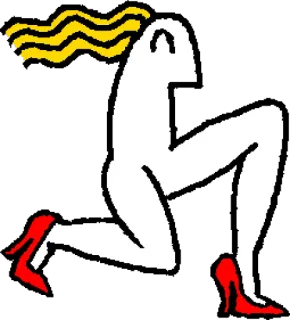 👠 6e71bc98 wanita, hak, abstrak, sosok, kaki, gambar whatsapp sticker