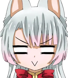 Shiro - White neko :: @line_stickers whatsapp stickers