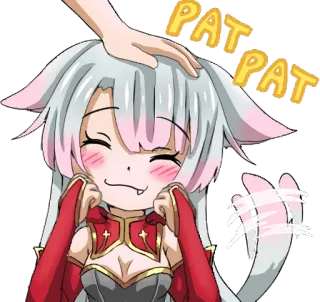 Shiro - White neko :: @line_stickers telegram stickers