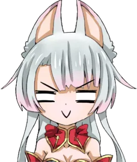 😑 eca366e8 อนิเมะ, มังงะ, การ์ตูน, สาวจิ้งจอก, จิบิ, ตัวละคร telegram sticker