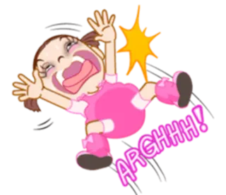 😦 6ff92c18 ARGHHH! Kartun, Berteriak, Marah, Frustrasi, Seruan, Ekspresi, Emosional telegram sticker