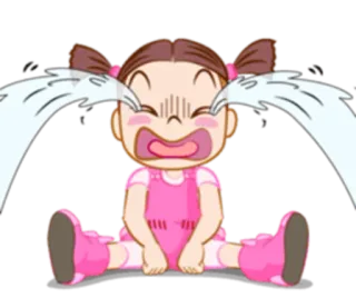 😭 8027d17c menangis, sedih, anak, air mata, kesal, emosional telegram sticker