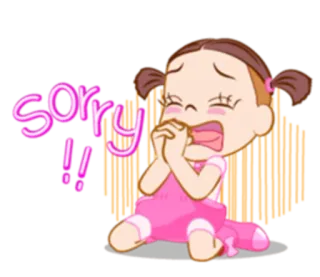 😓 b5d17b3c sorry!! maaf, menyesal, kartun, sedih, minta maaf telegram sticker