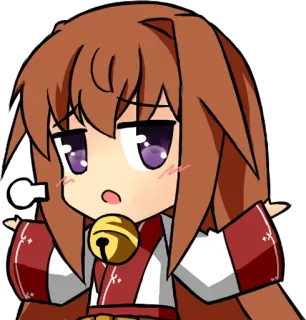 👐 94990101 Аниме, Чиби, Милый, Персонаж, Каваий, Мультфильм telegram sticker