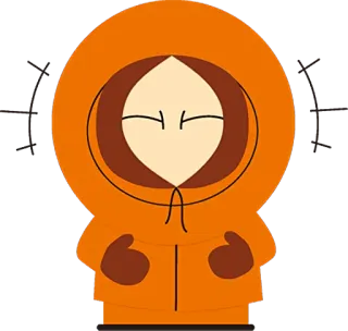 😂 05ac49a2 Kenny McCormick South Park мультфильм, South Park, Кенни, Кенни Маккормик, персонаж, анимированный telegram sticker