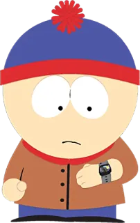 ⌚ 0f27b45d Stan Marsh South Park Стэн Марш, Южный парк, Персонаж, Мультфильм telegram sticker