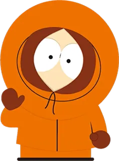 👋 1cfd13fb Kenny McCormick South Park Мультфильм, Анимация, Кенни, Южный парк, Персонаж telegram sticker