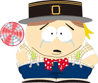 😢 83fef6e1 Eric Cartman South Park Мультфильм, Леденец, Грустный, Плачущий, Южный Парк, Эрик Картман, Стикер telegram sticker