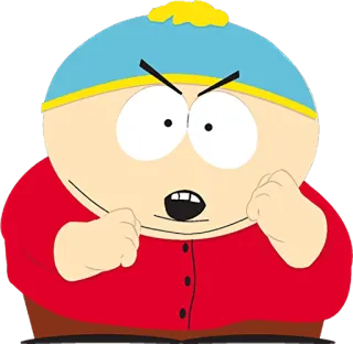 👊 b95b1536 Eric Cartman South Park Мультфильм, Персонаж, Злой, Анимация, ТВ-шоу, Южный парк, Эрик Картман telegram sticker