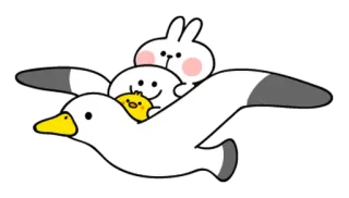 Spoiled Rabbit Summer Photo @moe_sticker_bot telegram stickers