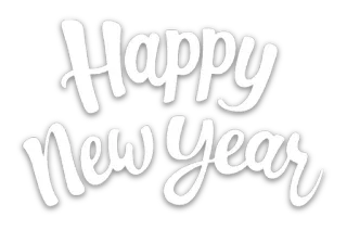 🐯 62e24002 Happy New Year nowy rok, święto, wakacje, życzenia, świąteczny, typografia telegram sticker