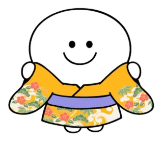 🐯 a4062f08 Kreskówka, Postać, Japoński, Kimono, Słodki telegram sticker