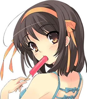🍦 d33bf804 anime girl, lollipop, cute, cartoon, illustration telegram sticker