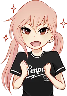 😃 f03c889c Senpai Animé, Manga, Kawaii, Dessin animé, Senpai, Mignon, Fille, Illustration whatsapp sticker