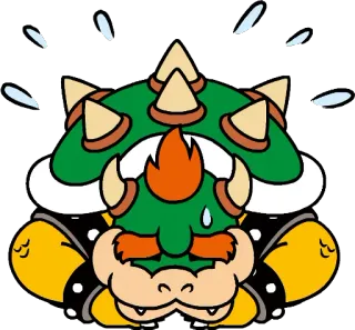 🙇‍♂️ 1db54941 Bowser Mario Bowser, Mario, cartoon, sticker, video game character telegram sticker