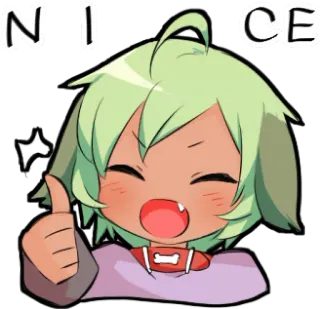 👍 9cb09269 NICE アニメ, かわいい, 犬, いいね, グッド, ステッカー telegram sticker