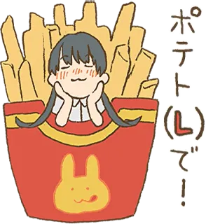 twin tails girls :: @line_stickers whatsapp stickers