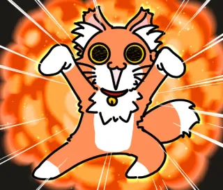 😎 fdb8b60e แมว, การ์ตูน, สัตว์, น่ารัก, ตลก telegram sticker