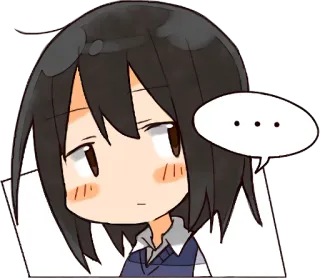 😕 a3780dc0 ... Anime, Manga, Cartoon, Réflexion, Ennuyé, Bulle telegram sticker