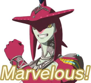 😃 581a05cd Mipha The Legend of Zelda: Breath of the Wild Marvelous! Mipha, Zelda, Breath of the Wild, Campeón, Pez telegram sticker