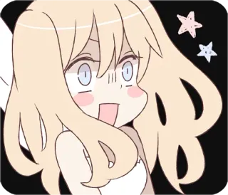 😱 9b44c078 애니메이션, 천사, 귀여운, 반짝이, 카와이, 소녀 telegram sticker