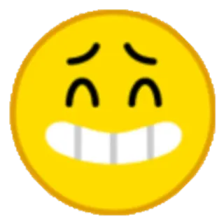 😁 2b1d3bf6 Emoji, Mặt cười, Khuôn mặt, Màu vàng, Vui vẻ, Nụ cười telegram sticker