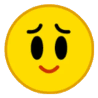 😊 662eeb35 Emoji, Buồn, Không vui, Mặt, Vàng, Cảm xúc telegram sticker