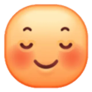 😌 a092830a Biểu tượng cảm xúc, Khuôn mặt, Nụ cười, Hạnh phúc, Hài lòng telegram sticker