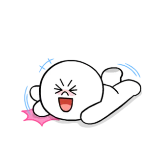😆 35183575 Dessin animé, Emoji, Personnage, Mignon, Blanc telegram sticker