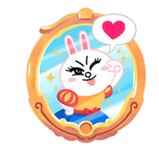 😘 d2a7a668 Cony Мультфильм, Зайчик, Милый, Line Friends, Кони whatsapp sticker
