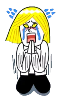 😭 a8362a83 泣く, 懇願, 懇願する, アニメ, 漫画, 感情, 悲しい telegram sticker
