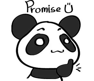 👑 cc4538b1 Panda, Pensieroso, Carino, Animale, Cartone animato telegram sticker