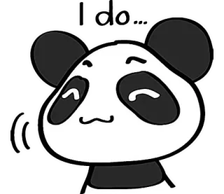 👩 d3b1bfff Panda, Carino, Animale, Adesivo, Cartone animato telegram sticker