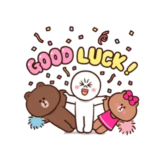 🍀 171c629f GOOD LUCK! Viel Glück, Glückwunsch, Feier, Ermutigung, Erfolg telegram sticker