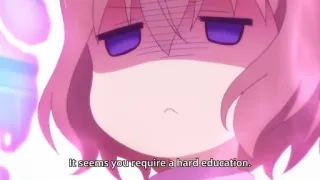 😠 30fac781 It seems you require a hard education. 애니메이션, 만화, 캐릭터, 분홍 머리, 화난, 짜증 telegram sticker