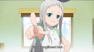 👆 66bb172f First, compliment her! 애니메이션, 칭찬, 소녀, 귀여운, 캐릭터 telegram sticker