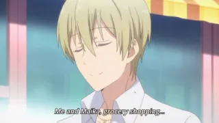 😊 859f1a4c Me and Maika, grocery shopping... 애니메이션, 장보기, 캐릭터, 장면 telegram sticker