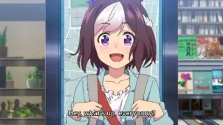 🐴 da2ef439 Hey, what's up, everypony? 애니메이션, 만화, 애니메이션, 인사, 쾌활한 telegram sticker