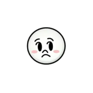 😒 63c489ee 이모지, 슬픈, 귀여운 telegram sticker