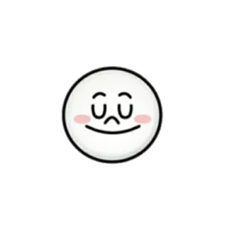 😌 e36cb43a 이모지, 얼굴, 귀여운, 스티커, 졸린, 평온한 telegram sticker