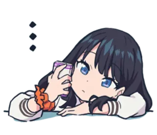 🙄 79f61ba8 Anime girl, Sticker, Hoạt hình, Dễ thương, Manga, Nghệ thuật số telegram sticker